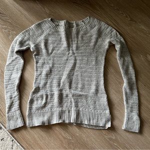 XXS Gray Cotton Blend Sweater
